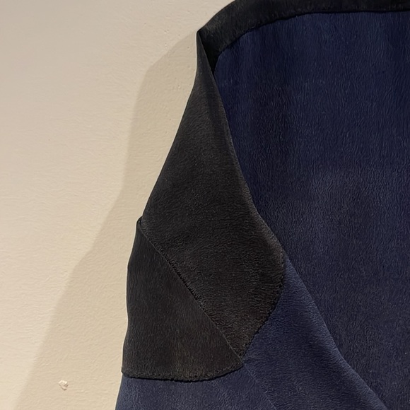 The Podolls Silk high/low hem shirt with slit back - Picture 3 of 5